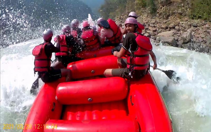 Rafting on Ganga River